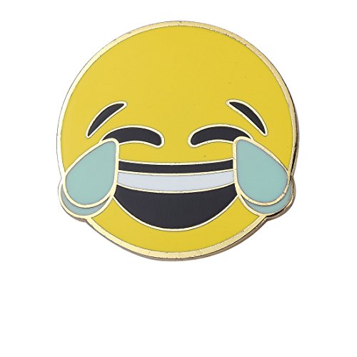 Last Valentine Emoji Enamel Pin Nickel Plated Color Gold Lapel Pin (Yellow)