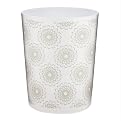 Prito Wastebasket - Silver/White