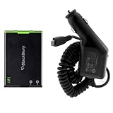 Blackberry Bold 9900/9930 & Torch 9850/9860 Original Battery - J-M1 (BAT-30615-006) + BlackBerry OEM Car Charger - Non-Retail Packaging