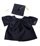 Graduation Gown w/Hat and Scroll Outfit Teddy Bear Clothes Fit 14" - 18" Build-A-Bear, Vermont Teddy Bears, and Make Your Own Stuffed Animals