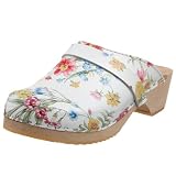 Cape Clogs Women's Spring Bouquet Wooden Swedish Clog