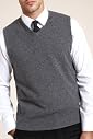 Autograph Pure Cashmere V-Neck Slipover [T30-0414B-S]