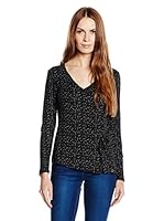 ZERGATIK Camiseta Manga Larga Tuchi (Negro / Crudo)