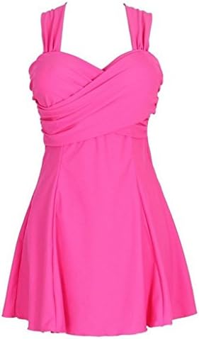 Season Show Women's One Piece Swimsuits Crossover Plus Size Swimwear Watermelon Red US0-2