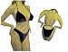Figure Competition Posing Suit Velvet Fabric