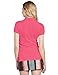 Dickies Girl Juniors Short Sleeve 2 Button Pique Polo,Lipstick Pink,Xlarge