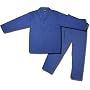 John Ashford Men's Long-sleeve, long-leg Coat-style Broadcloth Pajamas