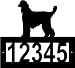 Custom Crafted Afghan Hound Steel Address Sign