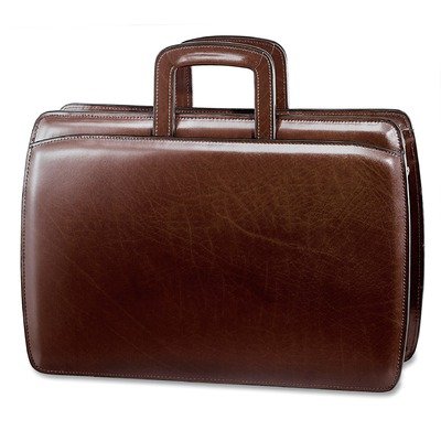 Elements Triple Gusset Zip Top Briefcase Color: Cognac
