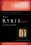 The Ryrie NIV Study Bible Hardback- Red Letter Indexed with DVD (Ryrie Study Bibles)