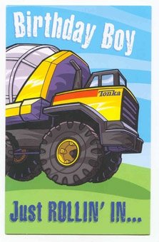 Tonka Birthday Boy Single Birthday Card