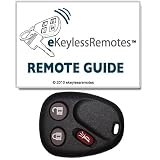 2002-2009 Chevy Trailblazer Memory 1 Keyless Entry Remote Fob Clicker With Free Do-It-Yourself Programming + Free eKeylessRemotes Guide