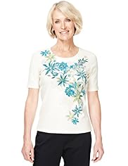 Classic Collection Pure Cotton Placement Floral Top