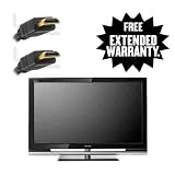 Sony Bravia W-Series KDL-52W4100 52-Inch 1080p 120Hz LCD HDTV + 1-Year Extended Warranty Service Plan & High Speed HDMI Cable (2 meters)