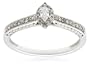 14k White Gold, Marquise Diamond Promise Ring (1/5 cttw, G-I Color, I2-I3 Clarity), Size 7