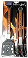 NCAA Alabama Crimson Tide 3PC BBQ Set, Heavy Duty Stainless Steel Grilling Tools