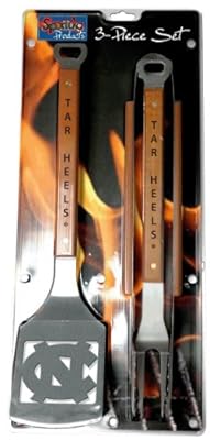 NCAA Alabama Crimson Tide 3PC BBQ Set, Heavy Duty Stainless Steel Grilling Tools