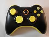 Black/Yellow Xbox 360 Modded GAMEPAD LEDS