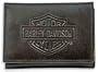 Harley-Davidson� Men's Leather Bar & Shield Tri-Fold Short Wallet. Embossed logo. 99501-08VM