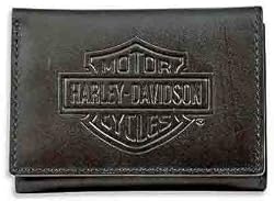 Harley-Davidson&reg; Men's Bar & Shield Logo Tri-Fold Short Wallet. 99501-08VM