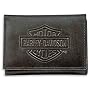Harley-Davidson� Men's Leather Bar & Shield Tri-Fold Short Wallet. Embossed logo. 99501-08VM