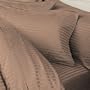 Stripes Taupe 300 Thread Count Twin Extra Long size Sheet Set 100 % Egyptian Cotton 3pc Bed Sheet set (Deep Pocket)XL Twin By sheetsnthings