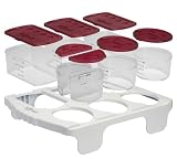 Fit & Fresh Smart Portion Prep & Pack Tray (Pack of 2)