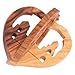 Holy Land Market Wood Ornaments - 3D Nativity Scene Bell Ornaments (2.75