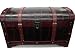Wooden Storage Faux Alligator Steamer Trunk Hope Chest