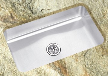 Elkay Kitchen Sinks Stainless Steel Undermount - Single Bowl Lustertone Stainless Steel