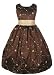 New Chocolate Brown & Taupe Embroidered Dress 12 (Sk 2700) New Chocolate Brown & Taupe Embroidered Dress 12 (Sk 2700)