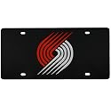Portland Trail Blazers Black Mirrored License Plate