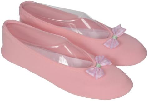 Sallazzo Womens Bow Design All Dolled Up Comfort Slipper Shoe Cherry Pink Size 9