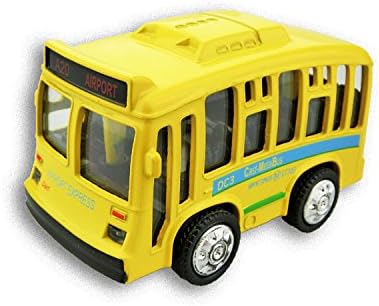 Vidatoy 1:36 Die-cast Pull-Back Single Bus Toy-Yellow