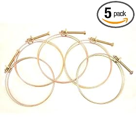 Big Horn 11740PK 4-Inch Wire Hose Clamp, 5-Pack by Big Horn