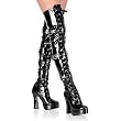 Pleaser Boots Women's ELECTRA-3028 5" Stretch Thigh High Boot Available in 2 Colors