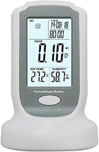 Formaldehyde Monitor, Lifenergy Portable Digital Household Gas Detector with NDIR CO2 Gas Sensor Formaldehyde Concentration Monitoring Instruments Formaldehyde Meter HCHO Tester Range 0-3mg / m3