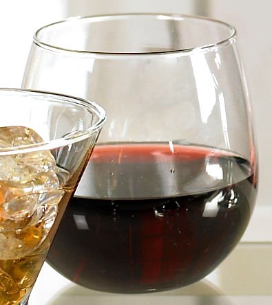 Libbey Vina Stemless Red-Wine Glasses (16.75oz/Set of 4)