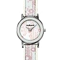 Cacharel - Montre Femme Acier - CW5316BY - Quartz Analogique - Ronde - Cadran Blan / Rose - Bracelet Cuir Tissu Blanc / Rose