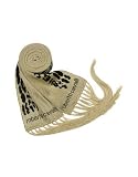 Roberto Cavalli Gold Leopard Stripe Signature Thin Knit Long Scarf
