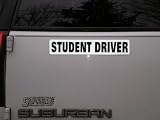 Student Driver Magnetic Vehicle Car Sign Reflective Magnet Safety Silver