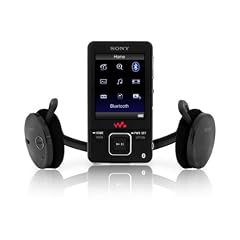 Sony NWZ A 829 B Tragbarer Video-/MP3-Player (Bluetooth) 16 GB schwarz mit Sony DR BT 21 G Bluetooth Kopfh�rer