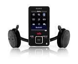 Sony NWZ A 829 B Tragbarer Video-/MP3-Player (Bluetooth) 16 GB schwarz mit Sony DR BT 21 G Bluetooth Kopfh�rer