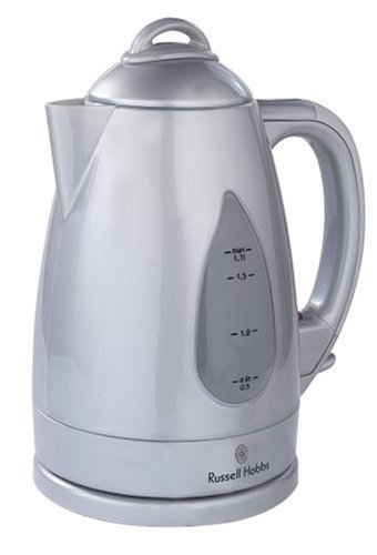 Russell Hobbs 11403 3kw Montana Cordless Jug Kettle in Silver with 1.7ltr capacity and twist lock lid