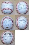 Autographed 500 Home Run Club Baseball ~ 11 signatures: Aaron, Banks, Bonds, Jackson, Killebrew, Mat