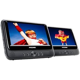 Nextbase NB49AC / SDV49AC Twin 9-inch Portable DVD Players with Car Kit and Integrated Battery
