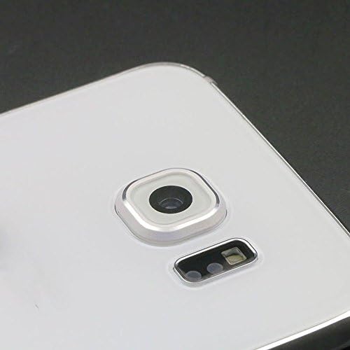 Ascromy 5 Pack Transparent S6 Edge Glass Camera Lens Protector For Samsung Galaxy S6 Edge Tempered Glass Protective Film Back Cover Clear