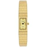 NICOLET Women's Gold-Tone Texturized Dress Watch. Model: NC-9202W