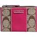 Coach Khaki Signature Mini Skinny Berry Stripe Coin Key Bag 42191