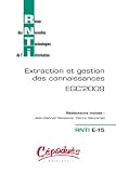 RNTI E15(EGC'2009) extraction et gestion des connaissances